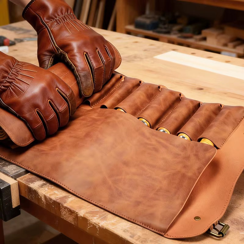 Hutchins Leather Tool Roll