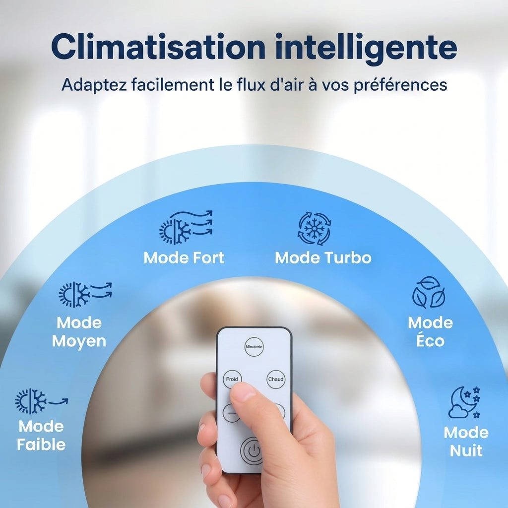 ChillBreeze™ Pro - Climatiseur & Chauffage Portable