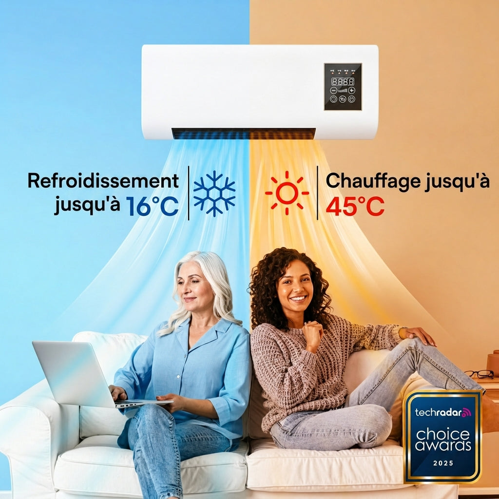 ChillBreeze™ Pro - Climatiseur & Chauffage Portable