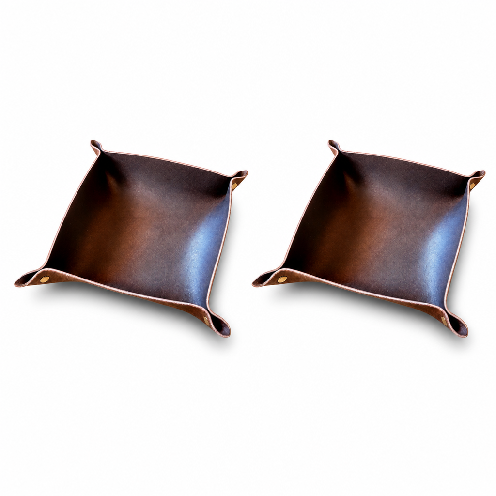 Lucca Full-Grain Leather Valet Tray