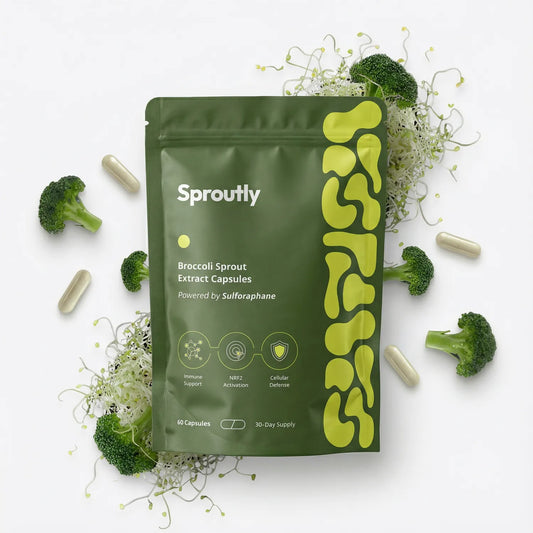 Sproutly Broccoli Sprout Extract Capsules for Gut Support