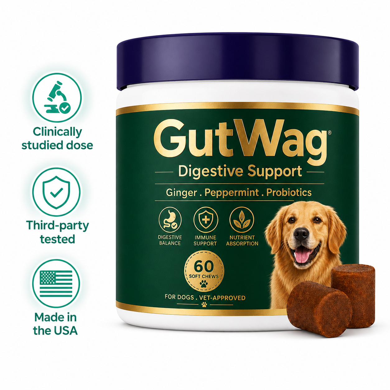 GutWag Digestive Chews