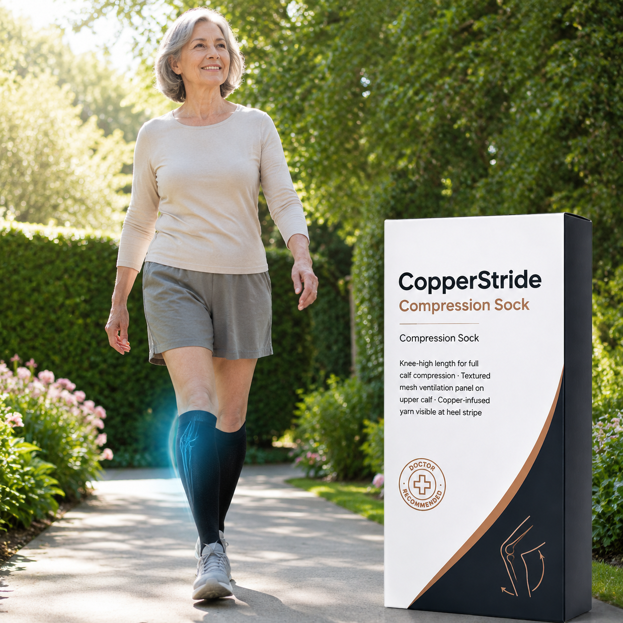 CopperStride Compression Sock