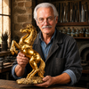 Delacroix Bronze Stallion