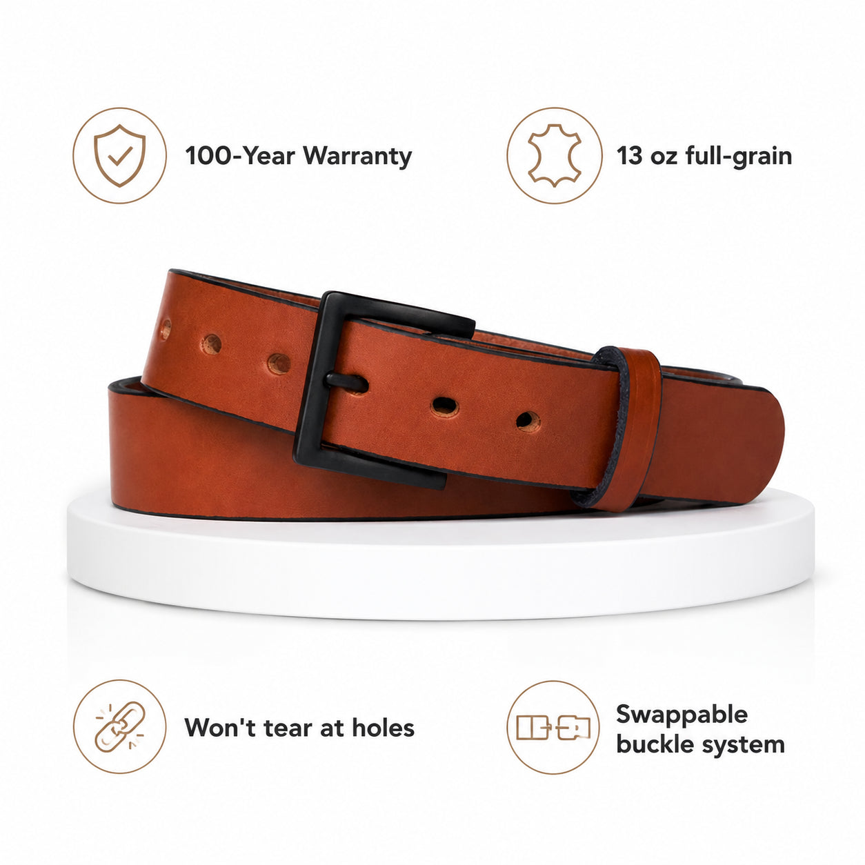 Hanks Forge Full-Grain Work Belt