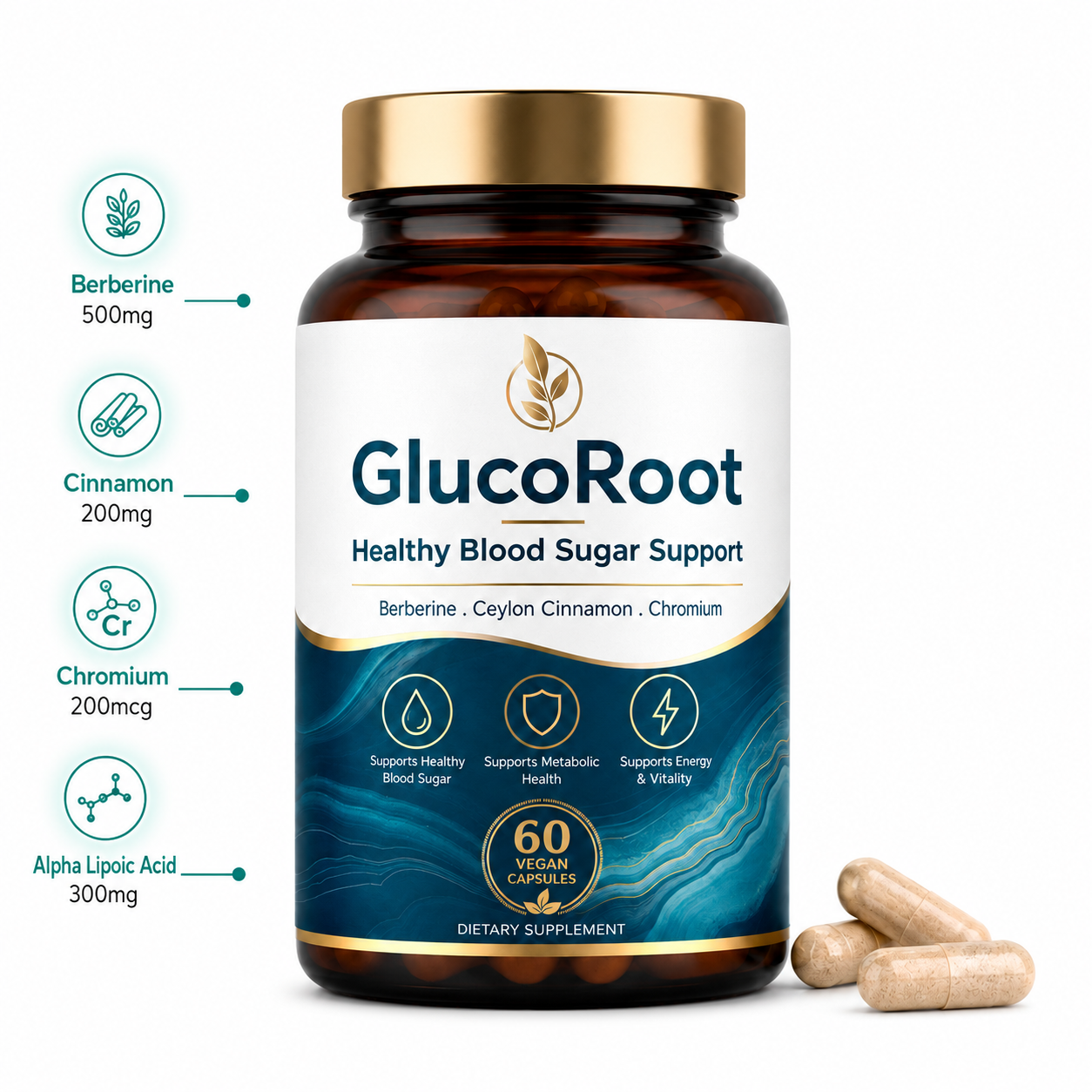 GlucoRoot Glucose Support