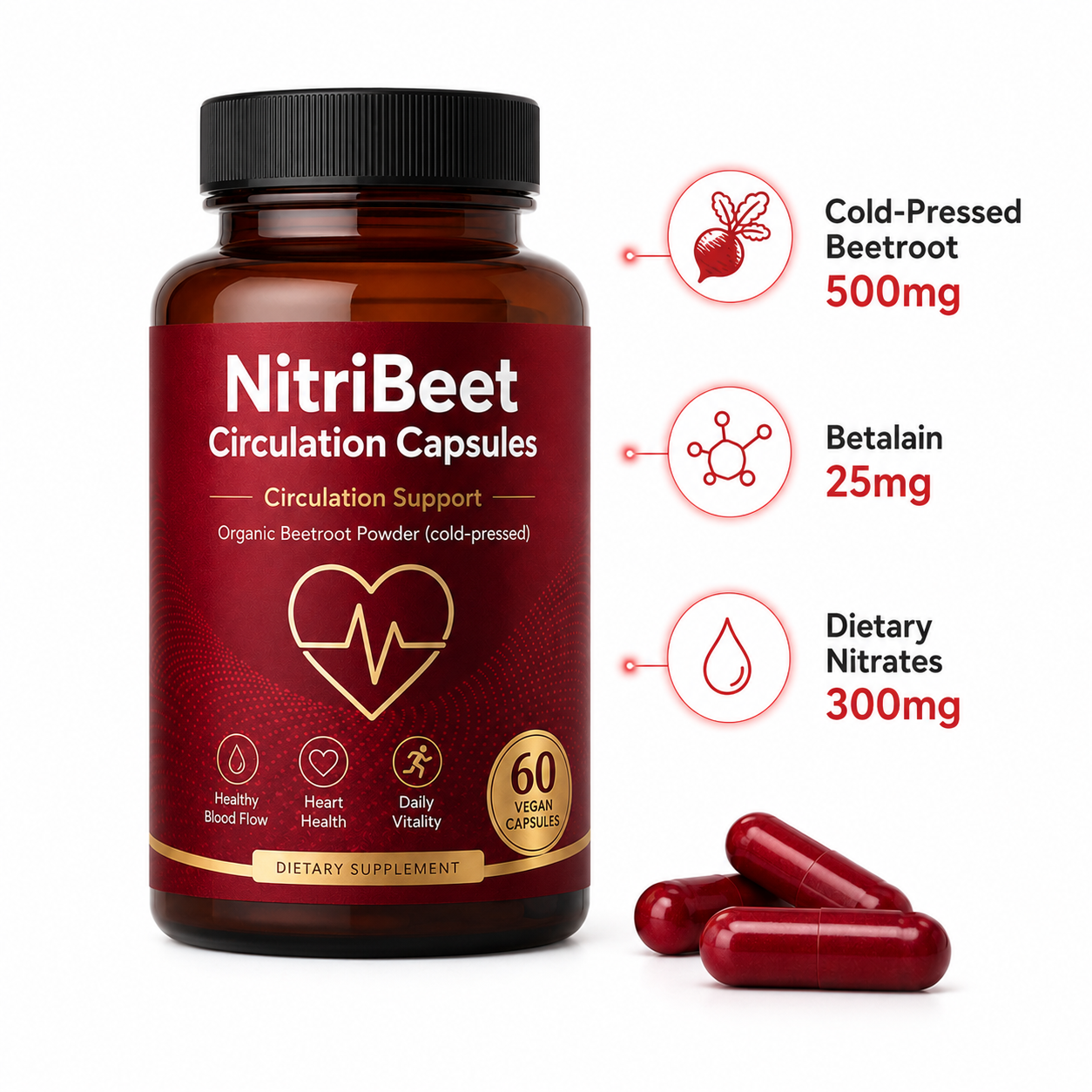 NitriBeet Circulation Capsules