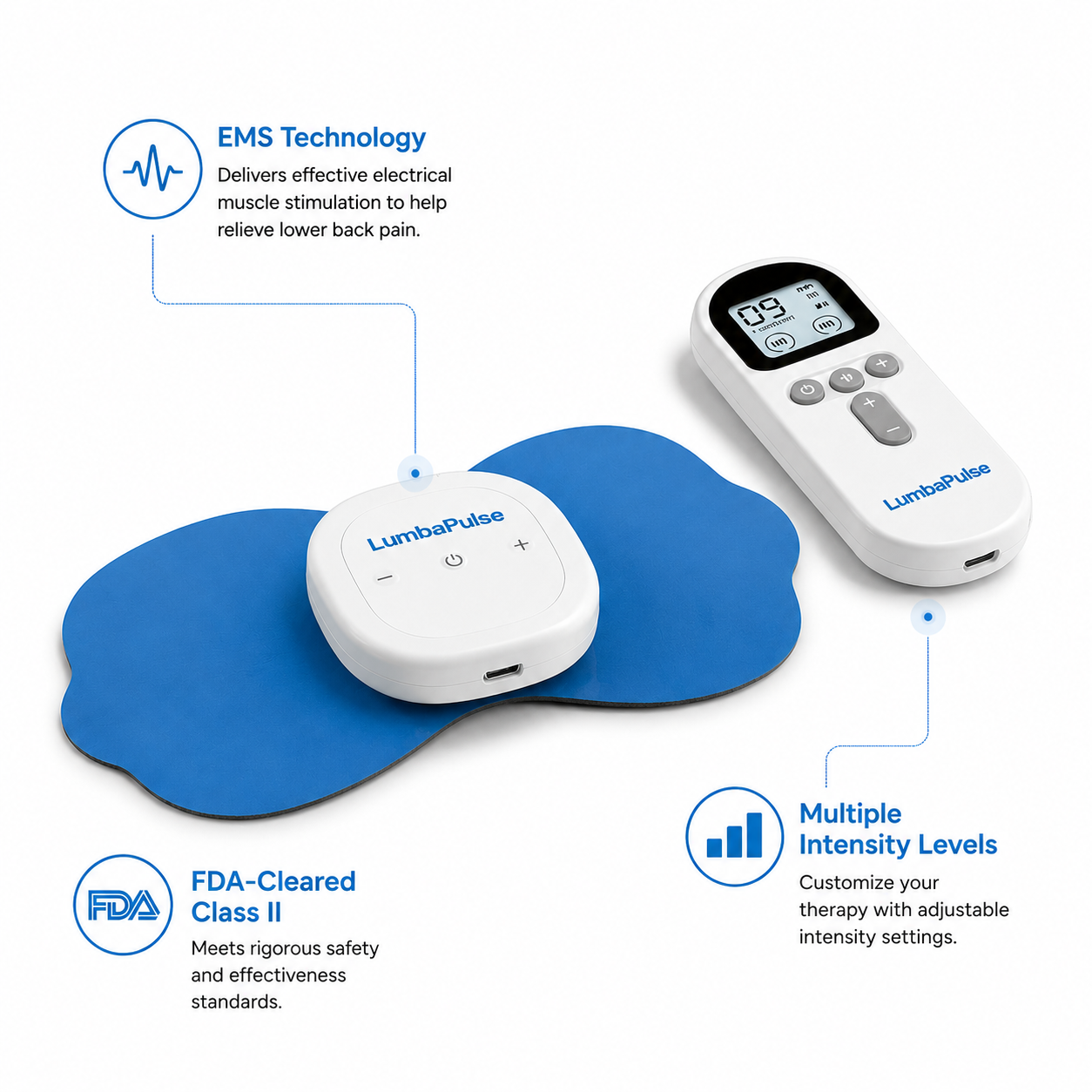 LumbaPulse™ Lower Back Relief Device