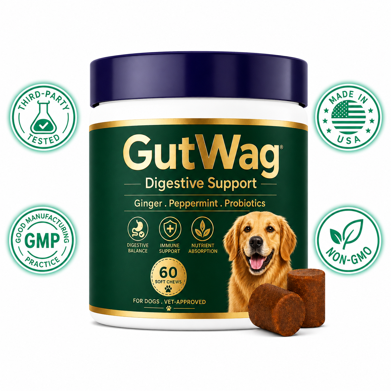 GutWag Digestive Chews