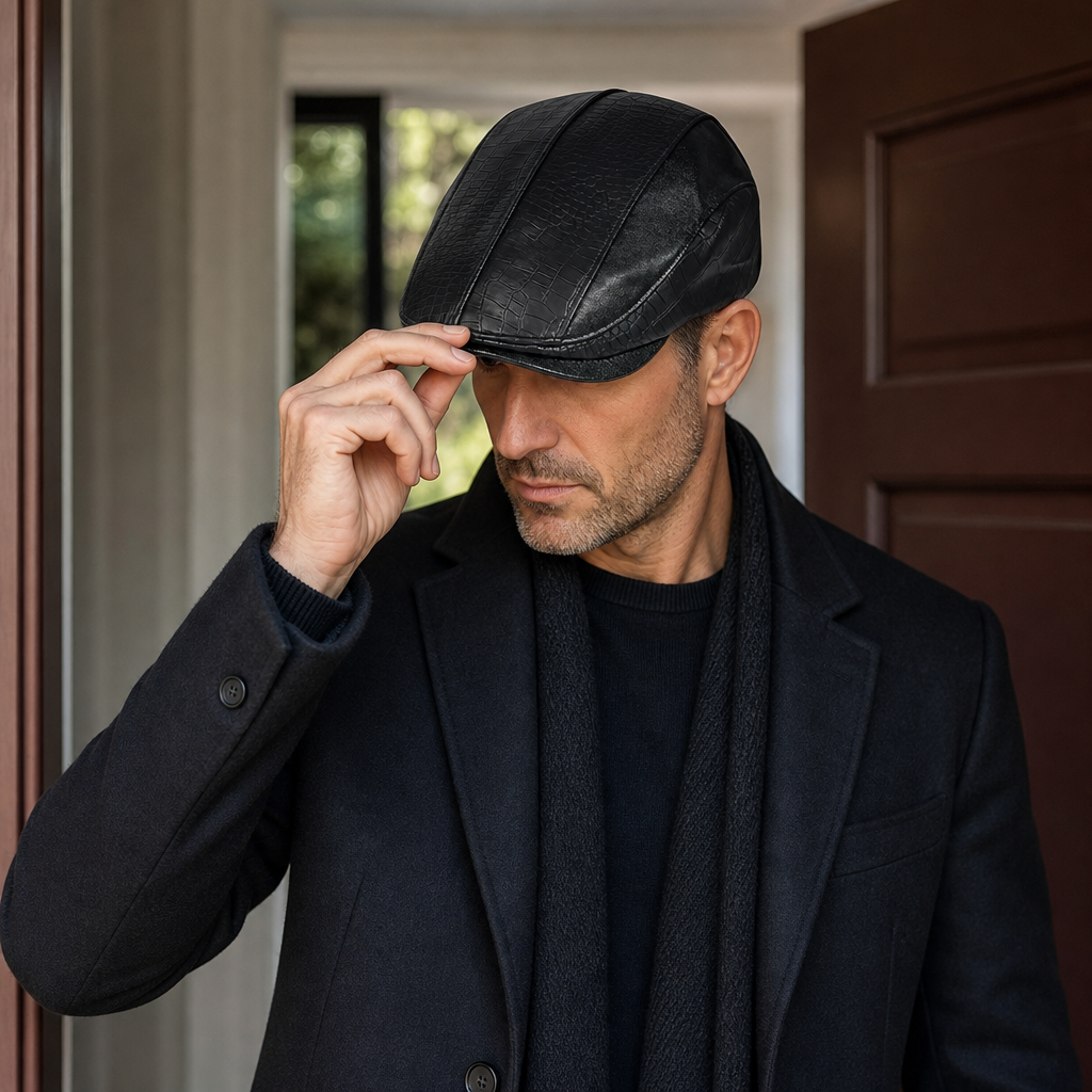 Valenti Leather Cap