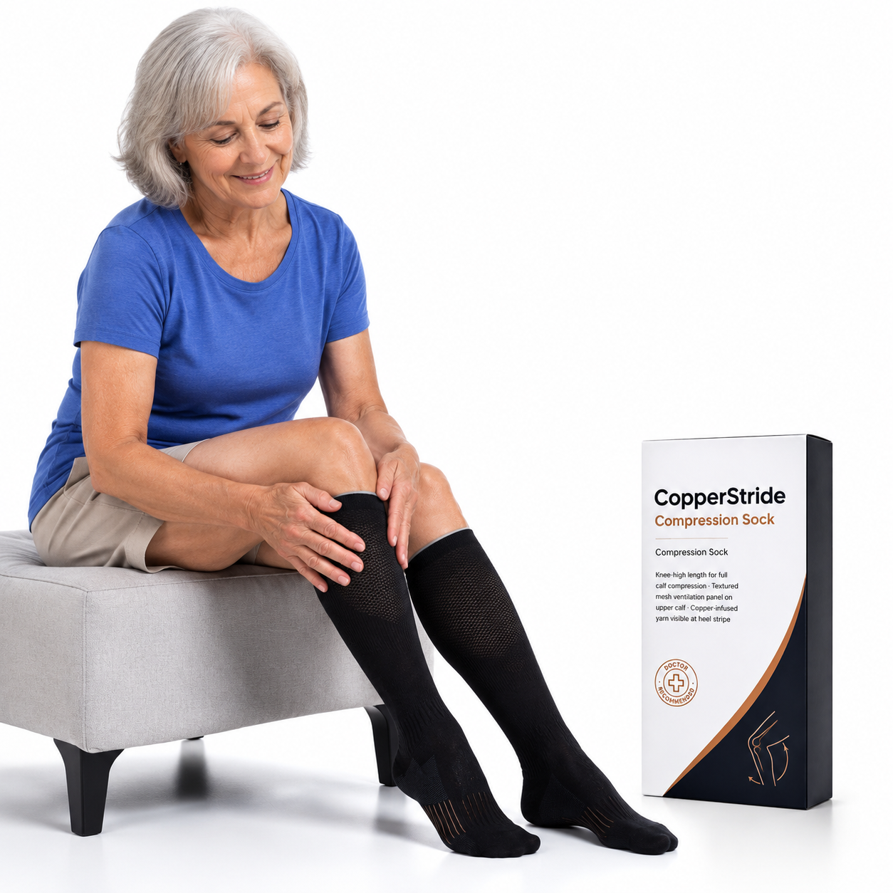 CopperStride Compression Sock