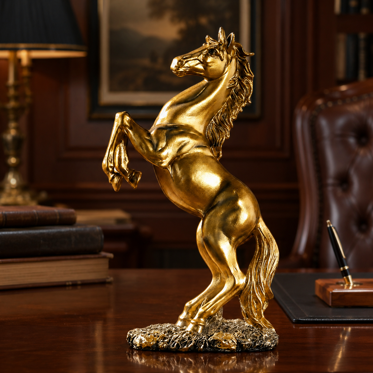 Delacroix Bronze Stallion