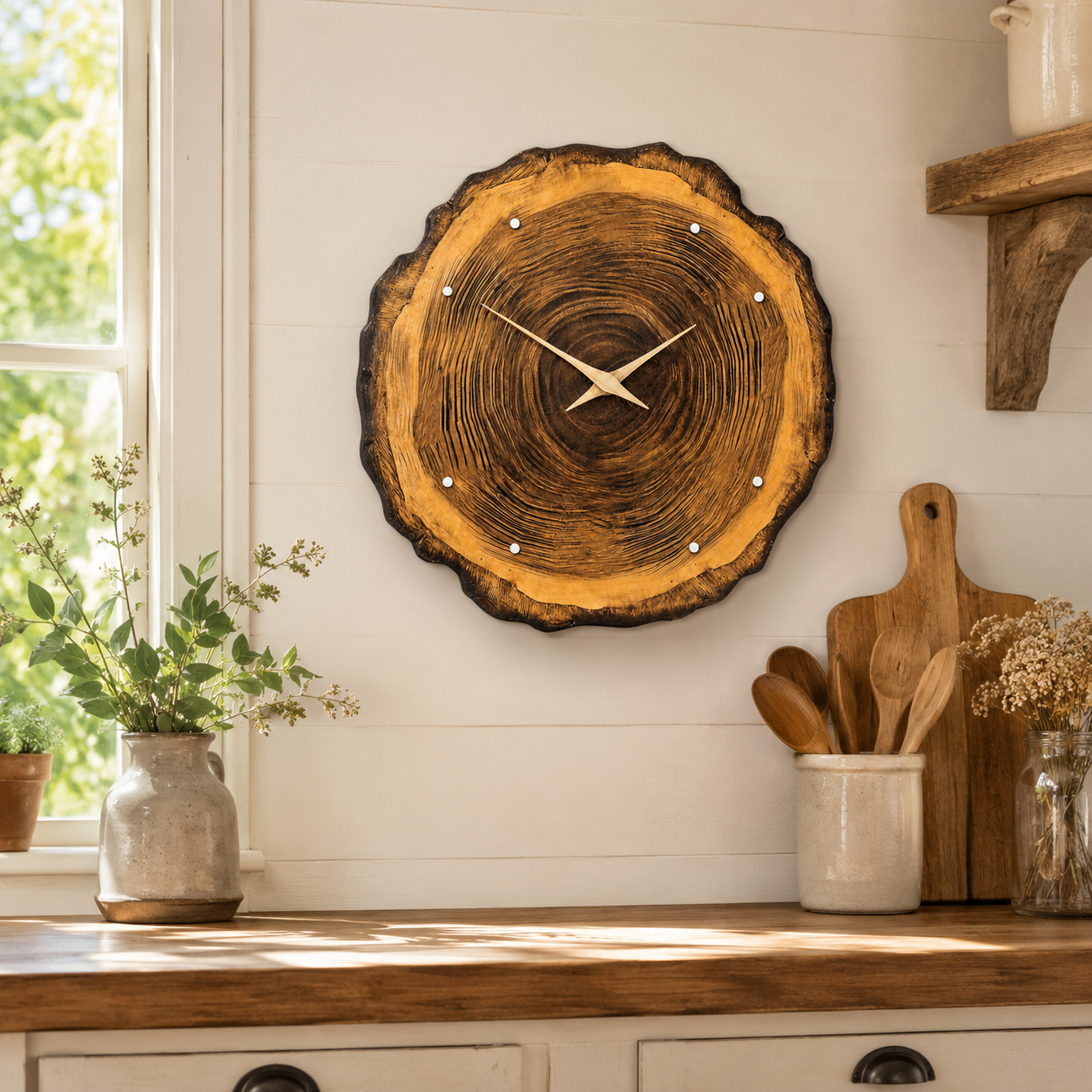 Timbergrain Wall Clock